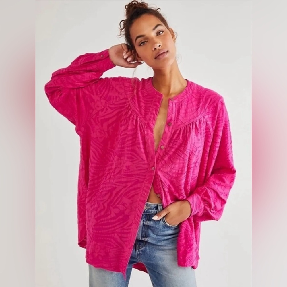 Free People Can’t Stop Dreaming Tunic size M in pink